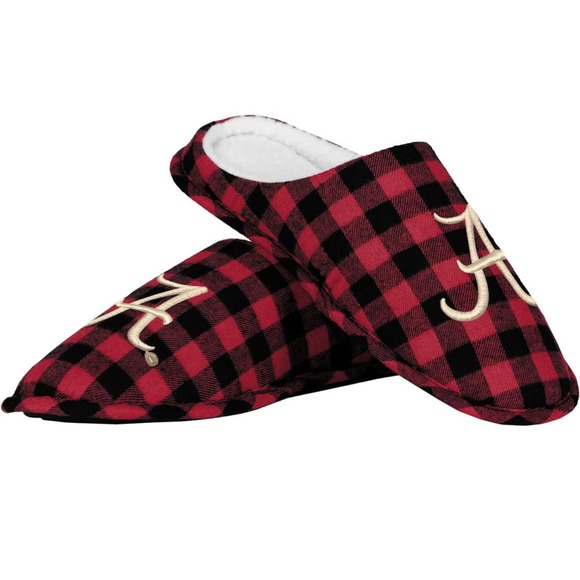 FOCO Men's NCAA Alabama Crimson Tide Memory Foam Slippers L 9/10 - Picture 4 of 6